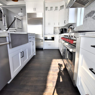 Beech White Kitchen at Beach Front, Clinton CT