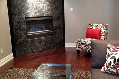 Trendy living room photo in Toronto