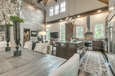 Design ideas for a country home design in Nashville.