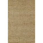 Momeni - Momeni Teppe Hand Tufted Contemporary Area Rug Natural 8' X 10' - The Teppe Collection is composed of rugs with naturally warm and neutral coloring, influenced and reimagined from African bark cloth designs. Utilizing a thick pile technique looped with a tip shear pile, simple yet intricate patterns like imperfect line drawings and rough geometric shapes shine through. Hand tufted from 100% wool and made with the same traditional methods, these minimal-style rugs are intended for indoor use only.