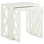 Tommy Bahama Home - Stovell Ferry Nesting Tables - The nesting tables feature open lattice side panels and solid tops.