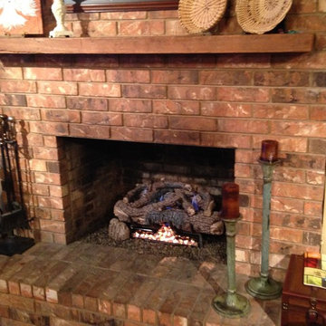 Gas Logs Installed by Louisiana Fireplace