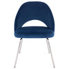 Marcel Velvet Gold Dining chair, Blue