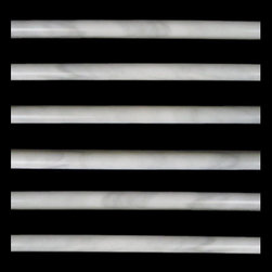 Carrara Marble Italian White Bianco Carrera Bullnose Pencil Molding Polished - Products