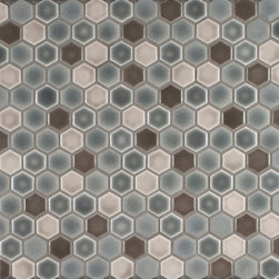 1&rdquo; Hex Netted - Mosaic Tile