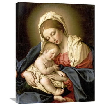 "The Madonna and Child" Canvas Giclee by Giovanni Battista Salvi, 23"x30"
