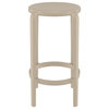 Tom Resin Counter Stool Taupe