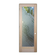 Interior Door, Metamorphosis Peak, 3D Gluechip, Douglas Fir, 30x96", Right/Pull
