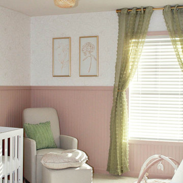 Sweet Light Pink Floral Nursery