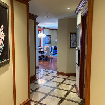 310 S Michigan - Floor Renovation, Artwork Placement into Dining Area