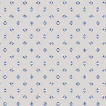 Gem Geo Peel and Stick Wallpaper, 28 SQ.FT., Sapphire Blue