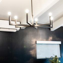 Striking Art and Refined Decor in a Modern Elegant Office - Lighting