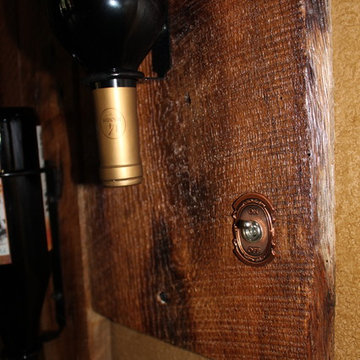Barn Wood Wine Holder and Light