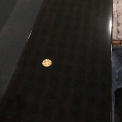 Black/Gold Elite Luxury Pool Table - Game Tables