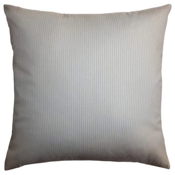 The Pillow Collection Gray Grantham Throw Pillow, 22"x22"