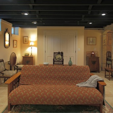 Lower Level Wine cellar, tasting room and media room