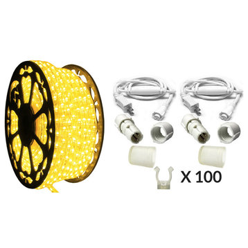 120V Dimmable LED Yellow Rope Light Kit, 513PRO Series, Premium
