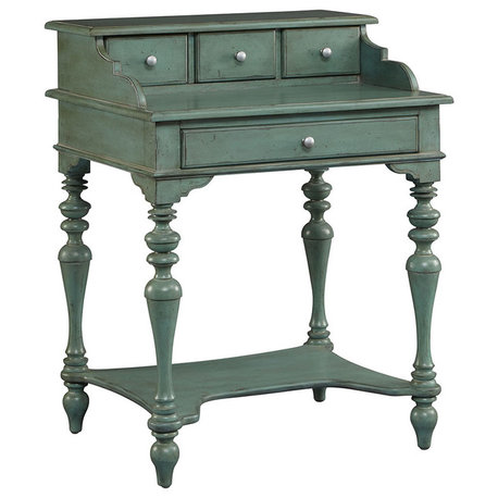 Cecilia Phone Desk - Distressed Turquoise