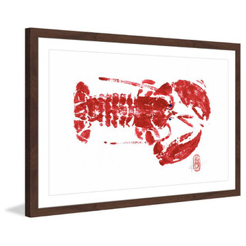 "Red Lobster From PEI" Framed Painting Print, 24"x16"