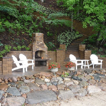 Lakeside Patio with Fireplace