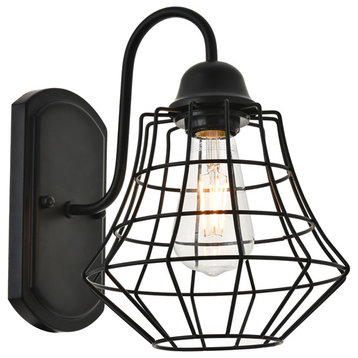 Candor 1 Light Wall Sconce in Black