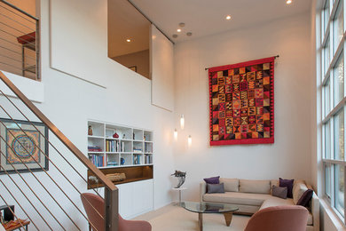 Living room - contemporary living room idea in Barcelona