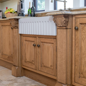 Classic, Sustainable-Wood Victorian Style Kitchen