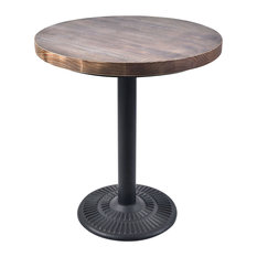 50 Most Por Pub And Bistro Tables For 2018 Houzz Diamond Sofa Lincoln Vintage 28 Round Bistro Table With Weathered Gray Top Indoor