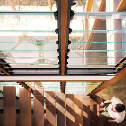 Birds eye view of Breezway Louvres with glass blades - Windows
