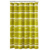 Kensie Mikaela Shower Curtain, Lemon