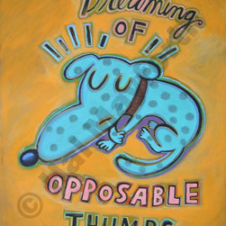 Dreaming of Opposable Thumbs - Limited Edition Humorous Print - Fine Art Prints