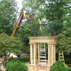 Custom Marble Garden Gazebo - Gazebos