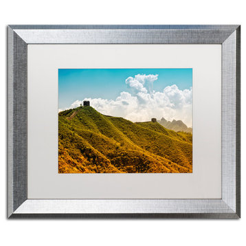 Philippe Hugonnard 'Great Wall II' Art, Silver Frame, White Matte, 20"x16"