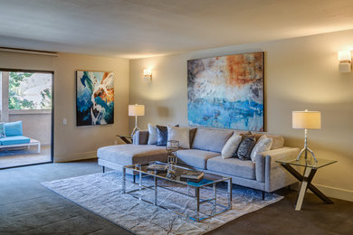 Trendy living room photo in Other