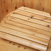 ALFI brand AB1136 61" Free Standing Cedar Wooden Bathtub with Chrome Tub Filler