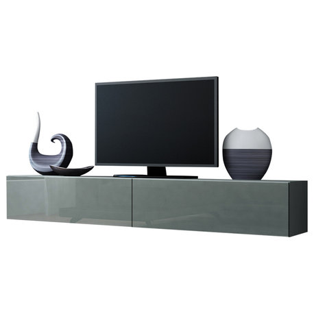 LIDO TV Stand, Latte, Grey