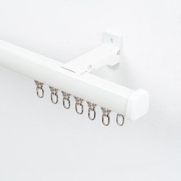 QYRF05 Fashion Single Double Curtain Tracks Ceiling/Wall Mount