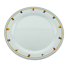 50 Most Por Beach Style Dinner Plates For 2018 Houzz Galleyware Flags Melamine Non Skid Platters Set Of 2 Dinner Plates