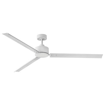 Hinkley Lighting Indy 72" Fan, Matte White With Wall Control 900972FMW-NWA