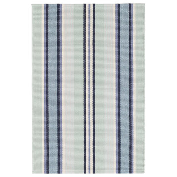 Barbados Stripe Woven Cotton Rug, Runner-2.5'x8'