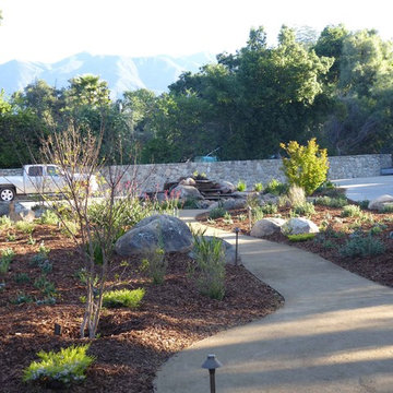 Ojai Pool Deck, Water Feature & Gazebo - Front Yard - Water Feature 4