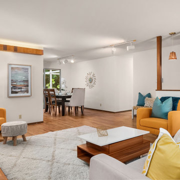 Mercer Island Mid Century Modern home stage