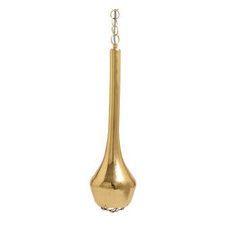 Gold Hammered Pendant Light - Small - Pendant Lighting