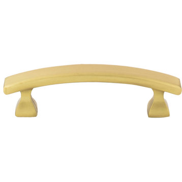 Elements 449-3 Hadly 3 Inch Center to Center Curved Square Bar - Brushed Gold