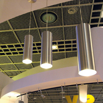 Enola Pendants, Brushed Aluminum Finish