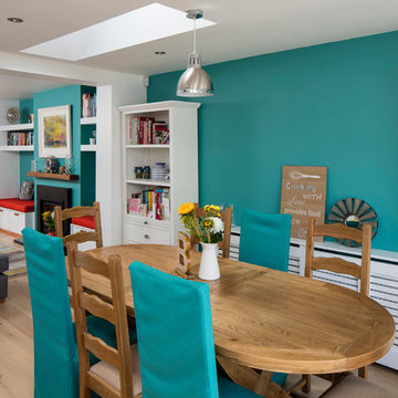 Open plan kitchen, living, dining