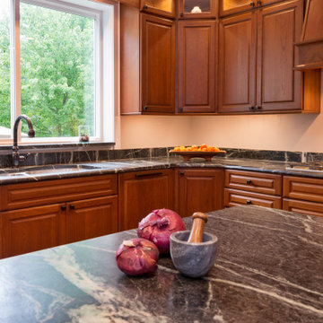 Cherry Stacked Cabinets