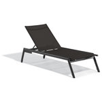 Oxford Garden - Eiland Armless Chaise Lounge, Carbon and Ninja, Set of 4 - With a subtle, sophisticated look, the Eiland chaise features low maintenance, durable materials and is a great fit in any outdoor space with coordinating products for dining, bar, lounge and poolside. Whatever the application, this versatile collection is sure to make a statement.