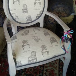SOLD-Vintage handpainted carver chair...&pound;145.00 - Products