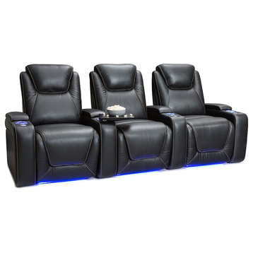 Seatcraft Equinox Leather Home Theater Seating Power Recline Headrest Lumbard, B